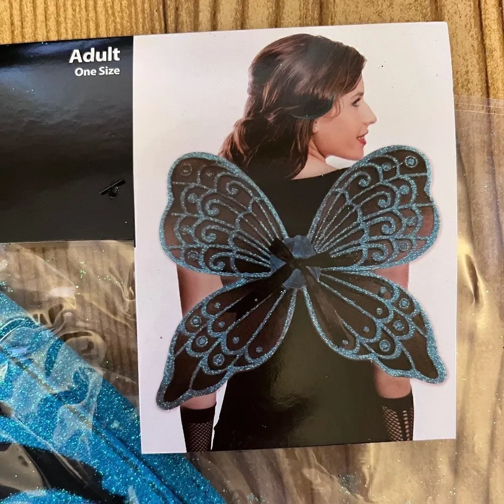 NEW Teal Wings Halloween Costume Adult or Child